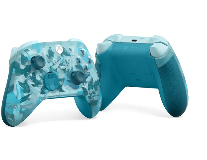 Microsoft Gaming - Manette sans fil Xbox - Édition spéciale Ice Breaker Bleu - Rétroéclairage bleu glacé - Croix directionnelle hybride - Bluetooth - Personnalisation des boutons Microsoft Gaming - Manette sans fil Xbox - Édition spéciale Ice Breaker Bleu - Rétroéclairage bleu glacé - Croix directionnelle hybride - Bluetooth - Personnalisation des boutons