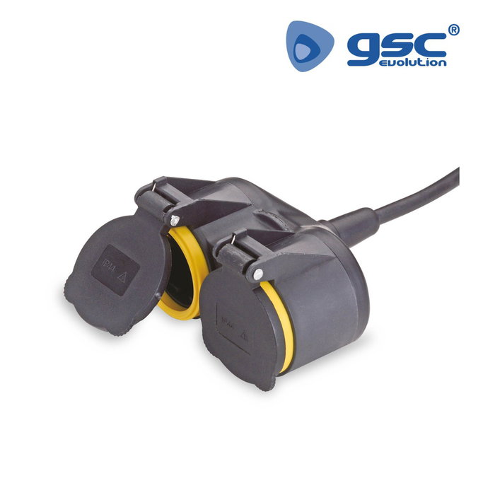 GSC Evolution Base double avec clapets IP44 GSC Evolution Base double avec clapets IP44