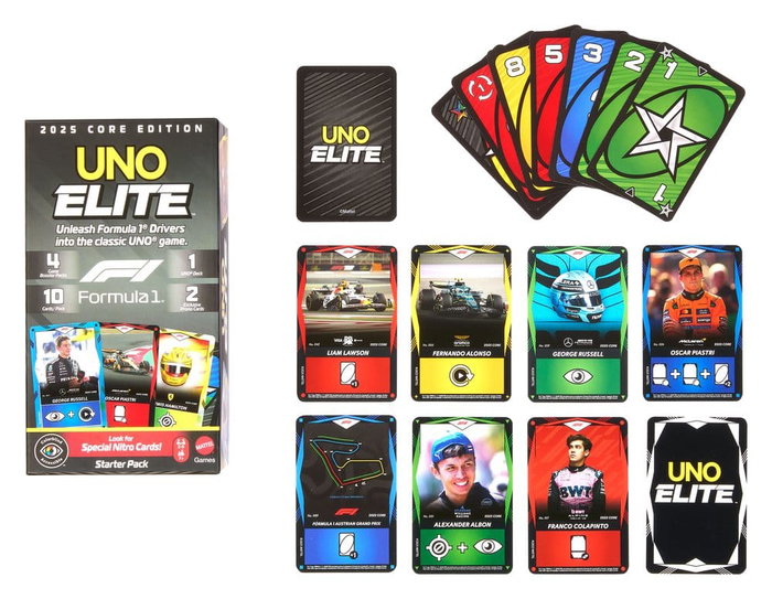Mattel UNO Elite Formule 1 Starter-Set