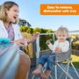 Bright Starts Pop N Dine Chaise haute de voyage, Gris