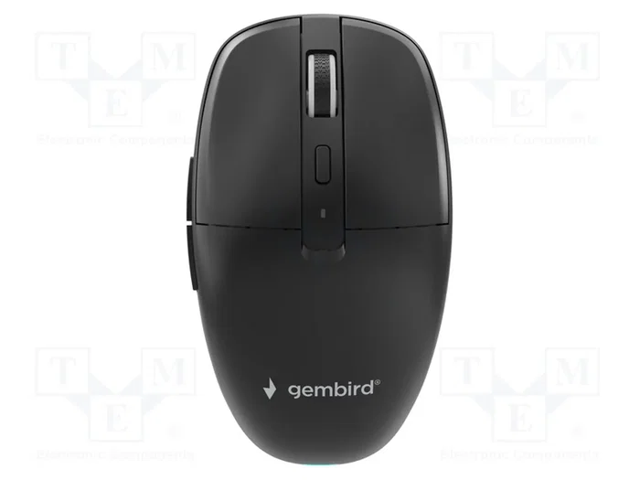 GEMBIRD Souris sans fil noire avec capteur optique et 6 boutons GEMBIRD Souris sans fil noire avec capteur optique et 6 boutons