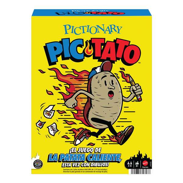 Mattel Juego Pictionary Pictato - Jeu de société avec accessoire et piles AAA - À partir de 8 ans Mattel Juego Pictionary Pictato - Jeu de société avec accessoire et piles AAA - À partir de 8 ans