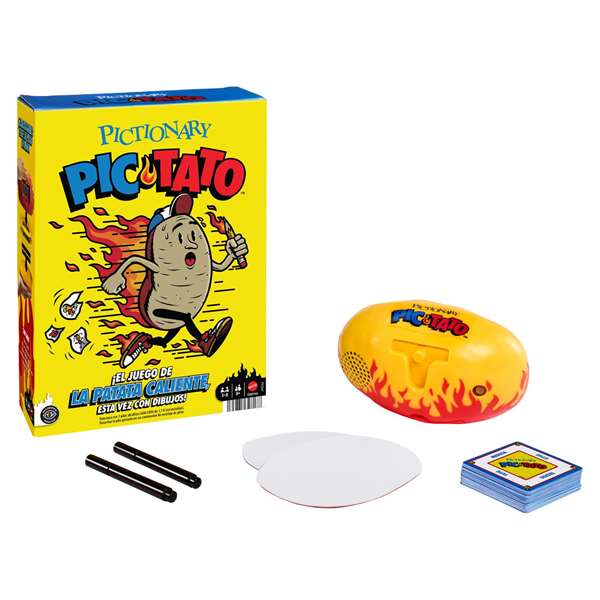 Mattel Juego Pictionary Pictato - Jeu de société avec accessoire et piles AAA - À partir de 8 ans Mattel Juego Pictionary Pictato - Jeu de société avec accessoire et piles AAA - À partir de 8 ans