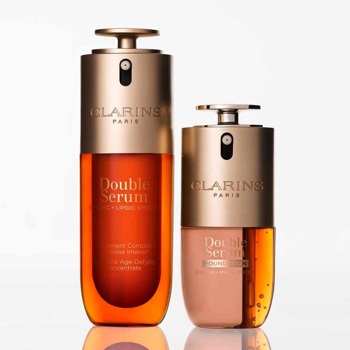 Clarins #M3C Double Serum Fond de Teint Anti-Âge Hydratant Teint Lumineux 16 Nuances 30 ml