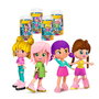 Famosa Figura Pinypon Top Girls - Poupee a Double Visage avec Tatouages 11 cm - Assortiment