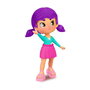Famosa Figura Pinypon Top Girls - Poupee a Double Visage avec Tatouages 11 cm - Assortiment