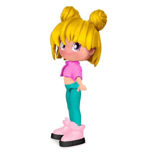 Famosa Figura Pinypon Top Girls - Poupee a Double Visage avec Tatouages 11 cm - Assortiment
