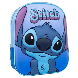 Cerdá Mochila Enfant 3D Stitch (25x31x10 cm) - Sac À Dos Bleu, Dès 3 Ans