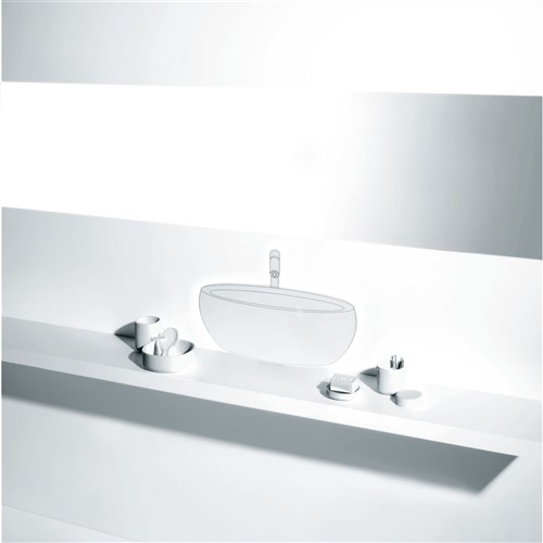 Alessi Birillo Porte-brosses à dents PMMA blanc