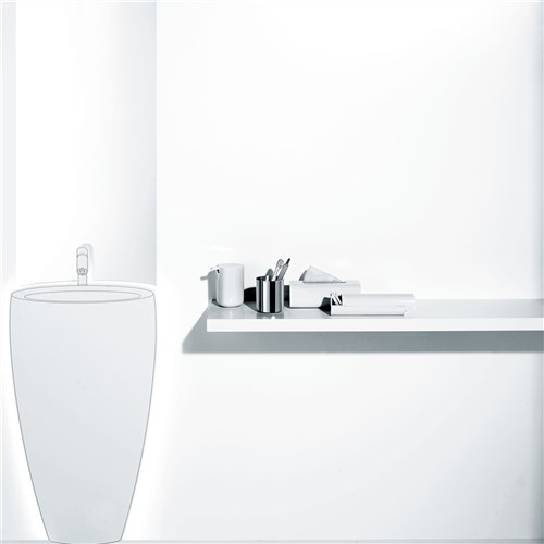 Alessi Birillo Porte-brosses à dents PMMA blanc