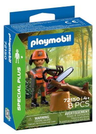 PLAYMOBIL Travailleur Forestier avec Tronçonneuse Special Plus