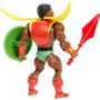 Mattel Masters Of The Universe Figurine Sun-Man Articulée avec Minicomic 16 Points d'Articulation - Emballage Style Classique