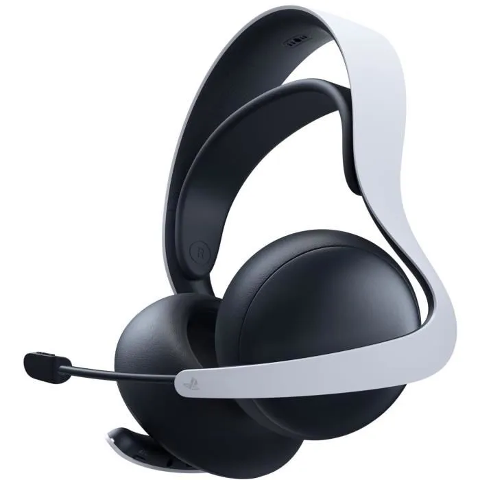 Sony PULSE Elite - Casque-micro sans fil Bluetooth pour PlayStation 5 PS5 - Blanc - Audio immersif et réaliste pour le jeu