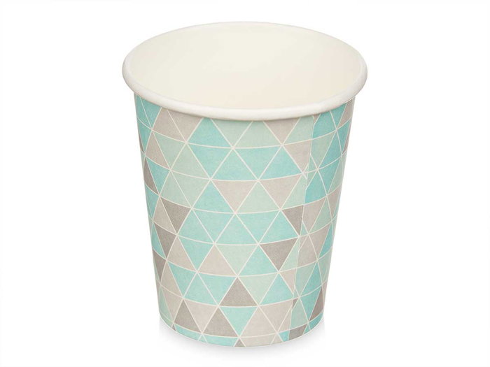 Arte Regal Set 12 Verres Papier 240 ml Motif Losanges Assortis 7.4 x 14.5 x 7.4 cm (Set de 24)