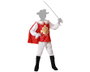 DisfrazMania - Costume de Mousquetaire pour Enfant - Rouge et Blanc - 3-4 Ans - Inclus: Chemise, Pantalon, Cape et Guêtres