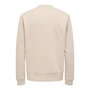 Sweat sans capuche homme Only & Sons Onsdawson Reg Crew Vd Blanc M