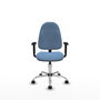 PIQUERAS Y CRESPO Chaise de bureau Algarra bleu ciel
