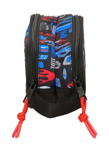 Safta Portatodo Double pour Voitures Hot Wheels - Boîte de Rangement Doublé 21x8x6 cm, Acier, pour Enfants 3 Ans et Plus