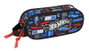 Safta Portatodo Double pour Voitures Hot Wheels - Boîte de Rangement Doublé 21x8x6 cm, Acier, pour Enfants 3 Ans et Plus