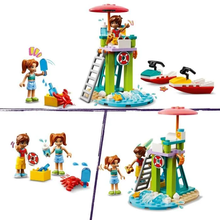 Lego Friends 42623 Le Jet-ski de la Plage - Jeu Éducatif pour Enfants avec Mini-poupées et Accessoires
