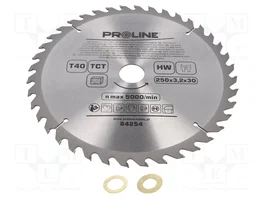 PROLINE Scie circulaire Ø 250mm 40 dents pour bois
