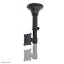 Neomounts FPMA-C025BLACK - Support plafond inclinable et pivotant pour écran plat jusqu'à 30" (76 cm), VESA 75x75-100x100 mm, capacité 12 kg