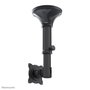 Neomounts FPMA-C025BLACK - Support plafond inclinable et pivotant pour écran plat jusqu'à 30" (76 cm), VESA 75x75-100x100 mm, capacité 12 kg