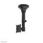 Neomounts FPMA-C025BLACK - Support plafond inclinable et pivotant pour écran plat jusqu'à 30" (76 cm), VESA 75x75-100x100 mm, capacité 12 kg