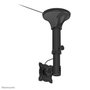 Neomounts FPMA-C025BLACK - Support plafond inclinable et pivotant pour écran plat jusqu'à 30" (76 cm), VESA 75x75-100x100 mm, capacité 12 kg