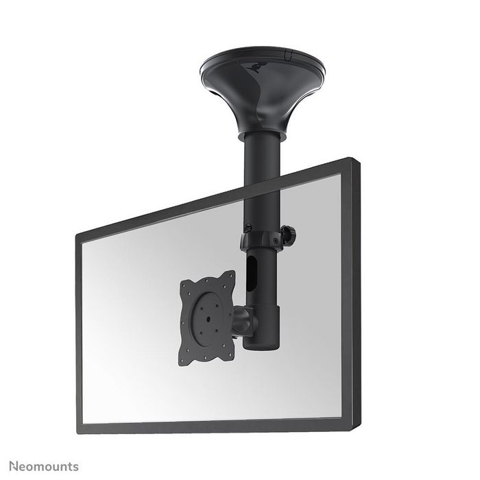 Neomounts FPMA-C025BLACK - Support plafond inclinable et pivotant pour écran plat jusqu'à 30" (76 cm), VESA 75x75-100x100 mm, capacité 12 kg Neomounts FPMA-C025BLACK - Support plafond inclinable et pivotant pour écran plat jusqu'à 30" (76 cm), VESA 75x75-100x100 mm, capacité 12 kg