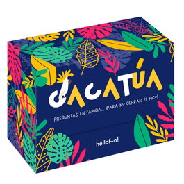 HELLOFUN! Cacatúa - Jeu de cartes avec 101 questions en espagnol - À partir de 2 ans et pour 2 joueurs