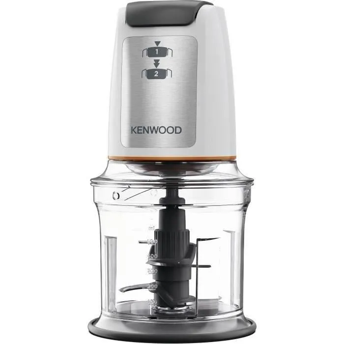 Kenwood CHP61.100WH Mini-hachoir 500 W - 0.8 L - 4 lames en acier inoxydable - Blanc - Découvrez EASY CHOP pour vos préparations culinaires Kenwood CHP61.100WH Mini-hachoir 500 W - 0.8 L - 4 lames en acier inoxydable - Blanc - Découvrez EASY CHOP pour vos préparations culinaires