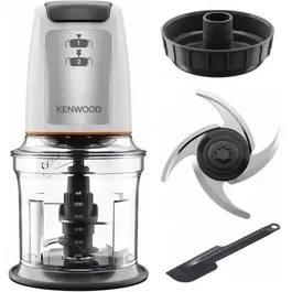 Kenwood CHP61.100WH Mini-hachoir 500 W - 0.8 L - 4 lames en acier inoxydable - Blanc - Découvrez EASY CHOP pour vos préparations culinaires
