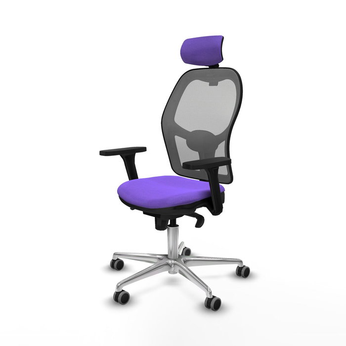 Piqueras y Crespo Chaise de Bureau 3D086G2 Lila avec Appui-tête Piqueras y Crespo Chaise de Bureau 3D086G2 Lila avec Appui-tête