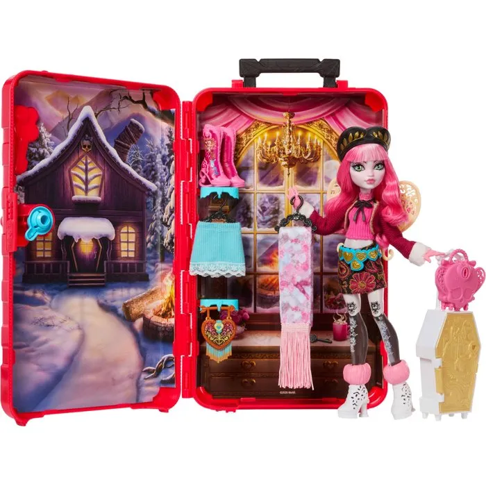 Mattel Monster High Skulltimate Secrets Poupée Cupid Asteria Destination : Cabin Slay-cation