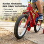 Paw Patrol - Bicicleta 12" pour enfant de 3 à 5 ans - Vélo fille ou garçon avec roues de 12 pouces - Rouge