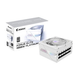 Gigabyte Aorus Elite P1000W Ice Alimentation PC ATX 3.1 Modulaire Blanc 80 PLUS Platinum 1000W