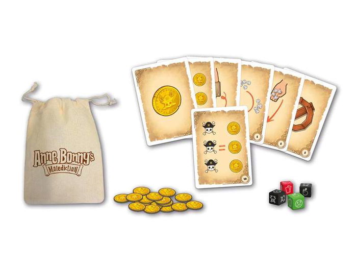 Cayro - Jeu de société Anne Bonny's Malediction en espagnol, jeu d'interaction et de stratégie, à partir de 3 ans