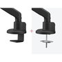 One Monitor Mount Solid Single Black DM 4110