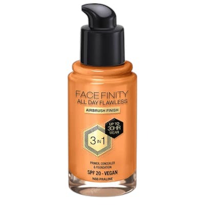 Max Factor FACEFINITY ALL DAY FLAWLESS 3 EN 1 base de maquillage 88-praliné Max Factor FACEFINITY ALL DAY FLAWLESS 3 EN 1 base de maquillage 88-praliné