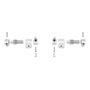 Roca Kit de charnières pour siège à chute amortie AI0001200R - Compatible America, Happening, Hall, Sidney, Meridian, Dama Senso, Dama Senso Compacto et Giralda - 180x90x40 mm