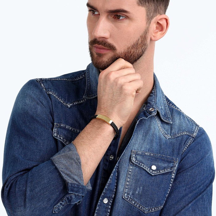 Bracelet Homme Sector SZV110 Cuir 21 cm