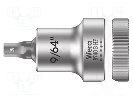 WERA Douille Allen-bit Hex-Plus 9/64 Pouces 3/8 Pouces 35mm