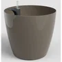 Artevasi - San Remo SWS 42 BR - Pot de fleurs avec pieds - Intérieur/Extérieur - Plastique résistant UV - Taupe - Ø42.7 x H39.5 cm - 42.3 L