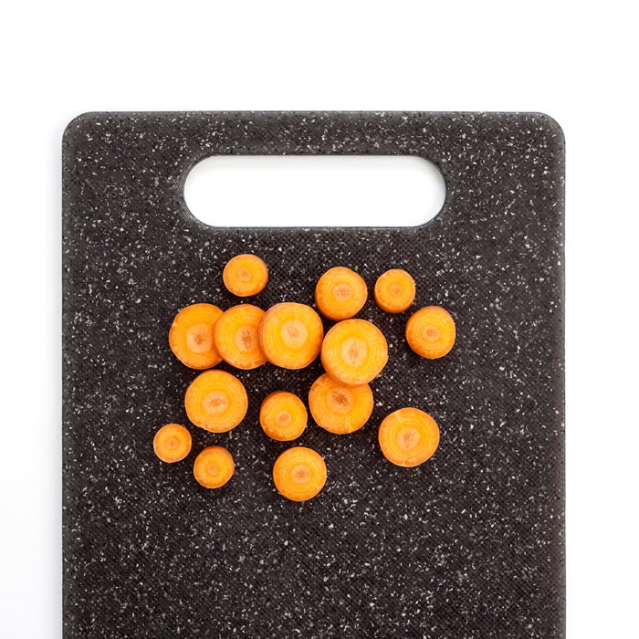 Quid Planche à Découper Renova Quarz Polypropylène Gris Marbre 34,5x24,5x0,55 cm (12 Unités)