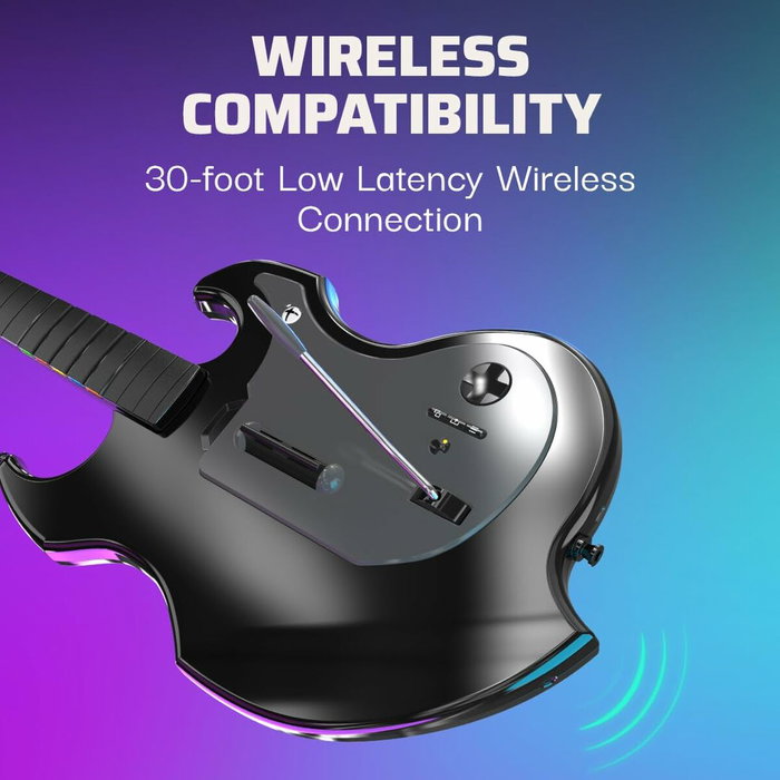 PDP Guitare sans fil Riffmaster - Noir et gris PDP Guitare sans fil Riffmaster - Noir et gris