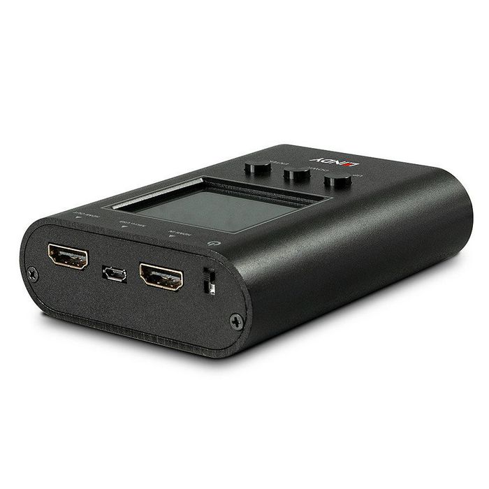 Lindy Générateur et analyseur de signal HDMI 2.0 18G - Testeur de câbles HDMI, génération 4K@60Hz HDR pour installation audiovisuelle professionnelle