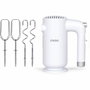 Livoo Batteur électrique 250 W, 5 vitesses et fonction turbo, Blanc et Argent