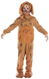 Creaciones Llopis Déguisement Chien Zombie Marron pour Enfants