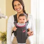 Infantino Swift Porte-Bébé Érgonomique Noir/Bleu - Pour Bébé de 0 à 24 Mois Jusqu'à 11 kg